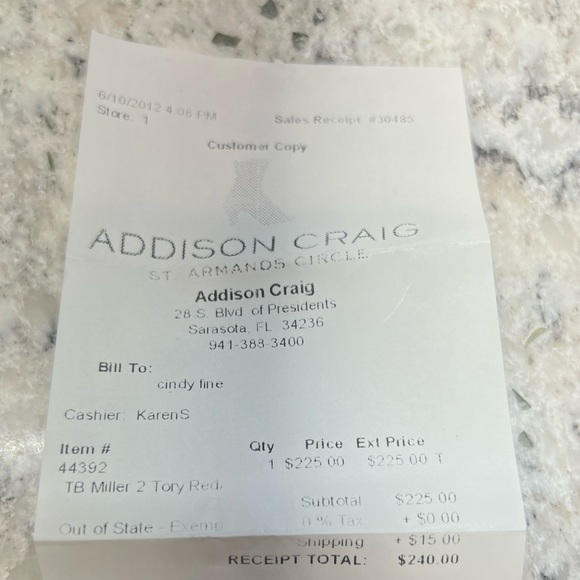 Tory Burch Miller 2 red & bronze - Picture 2 of 5